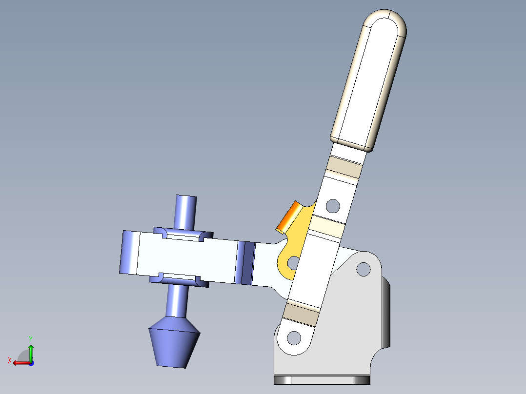 一个很巧妙的自动夹具后视图