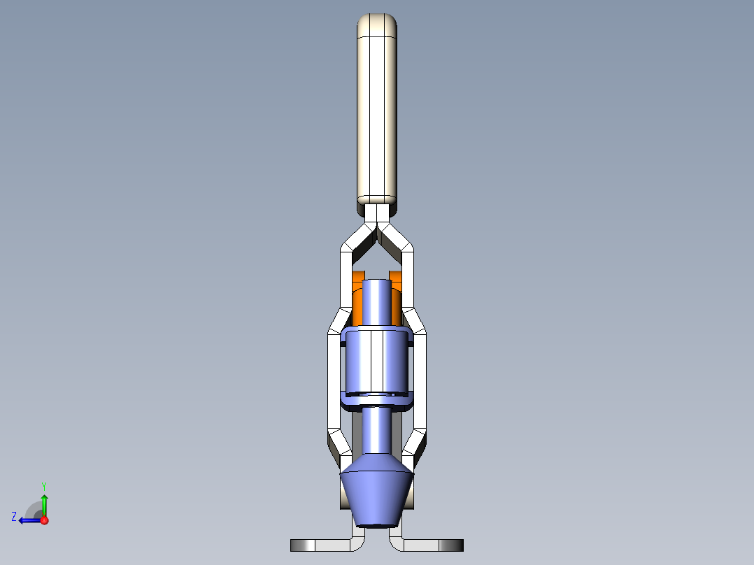 一个很巧妙的自动夹具右视图