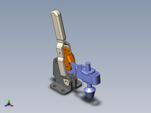 一个很巧妙的自动夹具正等轴测缩略图