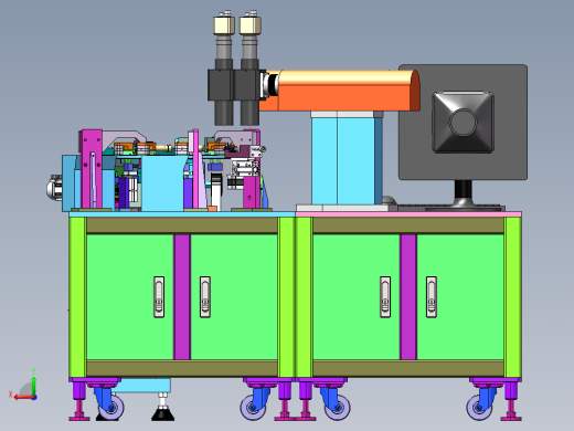 转盘式全自动卡针焊接机含工程图sw19可编辑后视缩略图