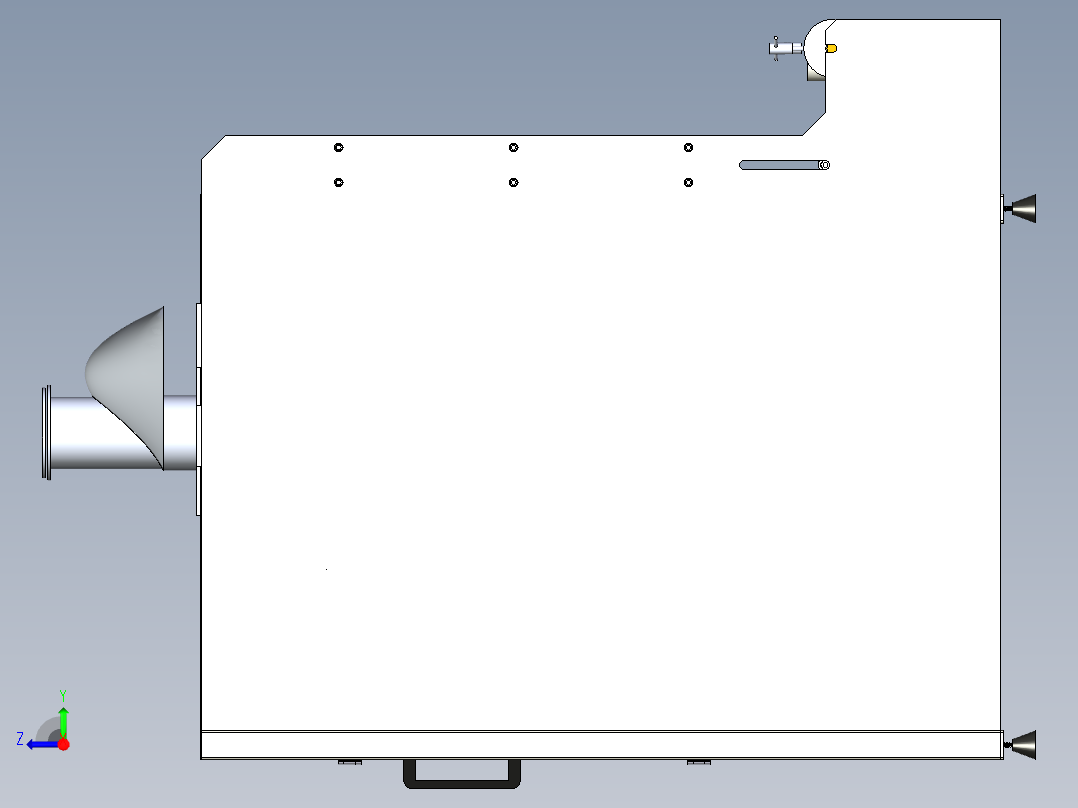 国外包装机模型3D模型右视图