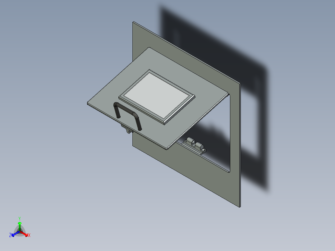 检视窗简易机构