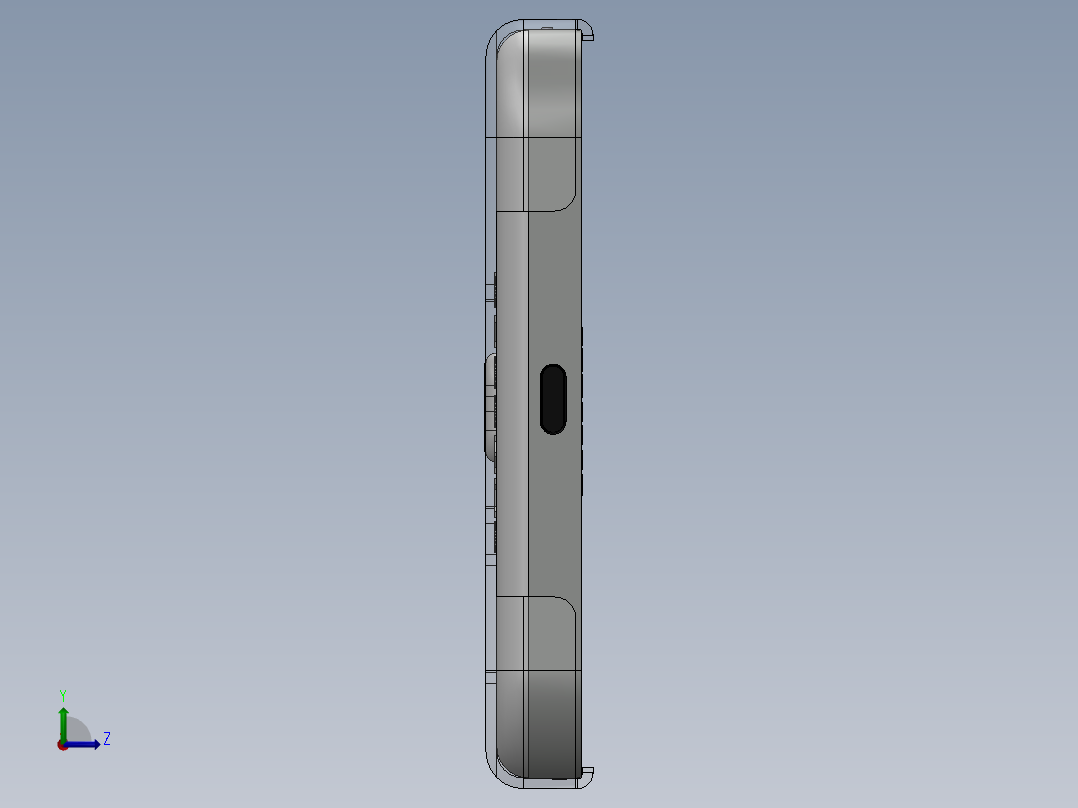 滚动测试的检测仪器左视图