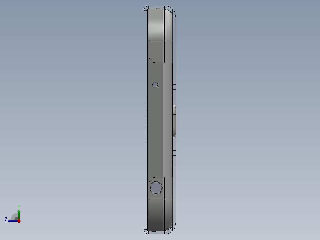 滚动测试的检测仪器右视图