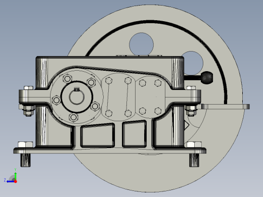 2级2档变速箱3D模型图纸 Solidworks设计右视缩略图