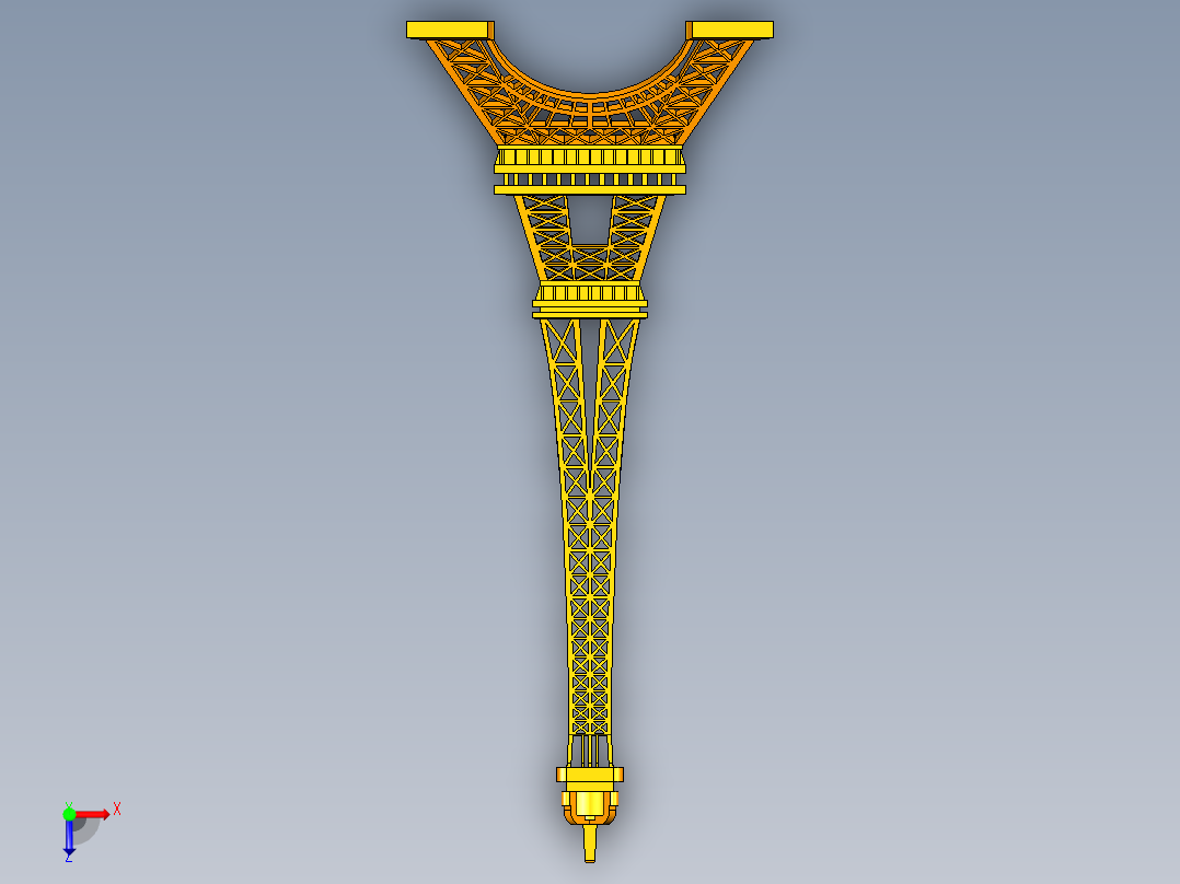 埃菲尔铁塔俯视图