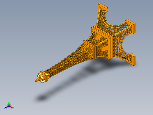 埃菲尔铁塔正等轴测缩略图