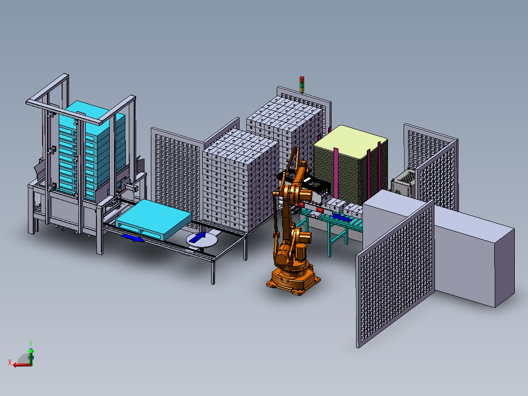 G08-纸箱码垛自动生产线