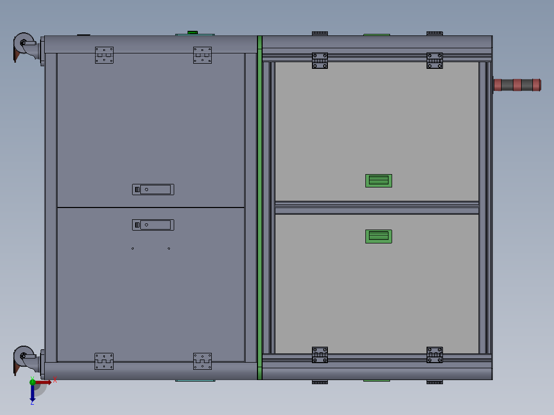 全自动点胶机设备俯视图