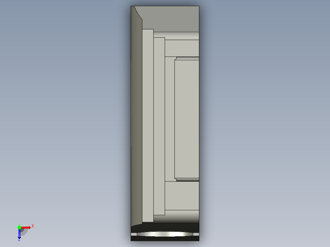 基恩士PX-10(P)_endunit_kc图纸模型俯视图