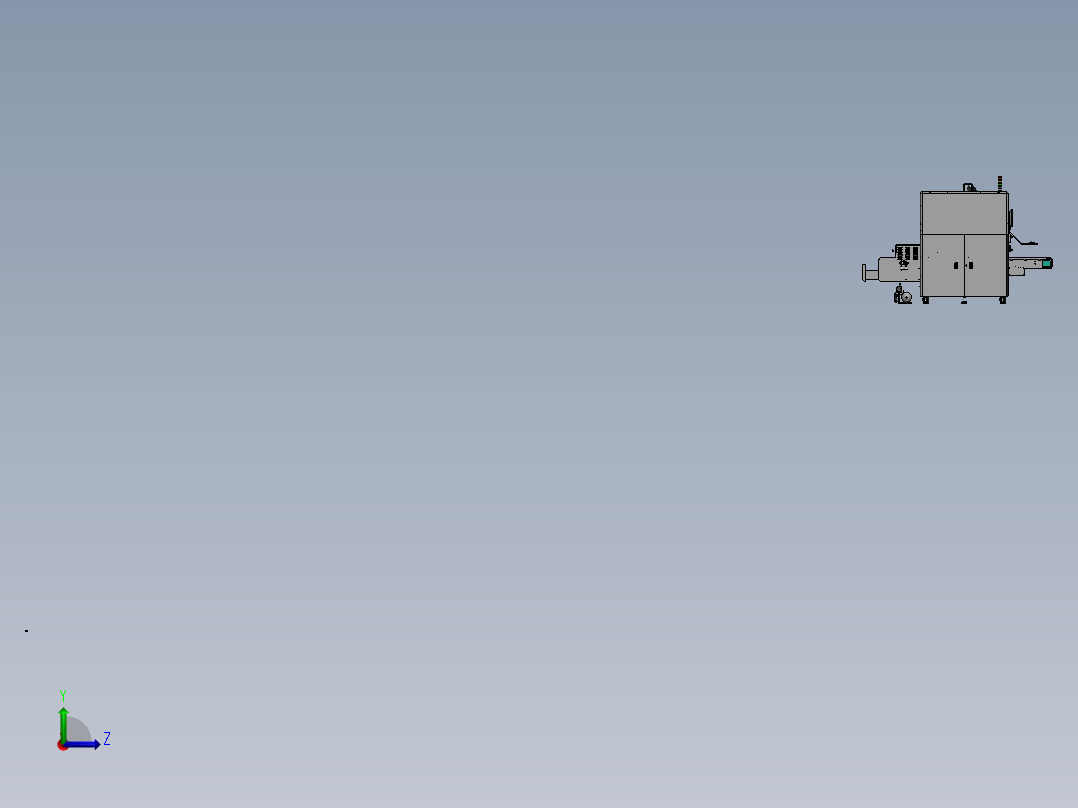布料喷胶点线机左视图
