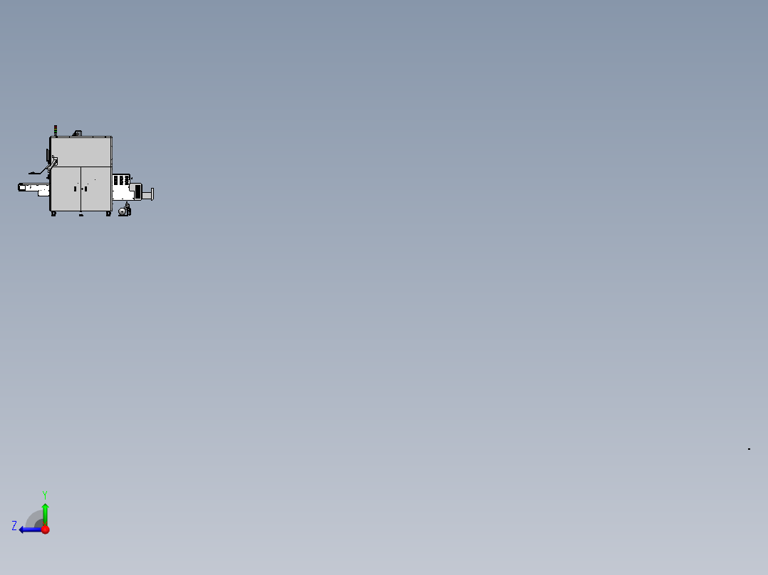 布料喷胶点线机右视图