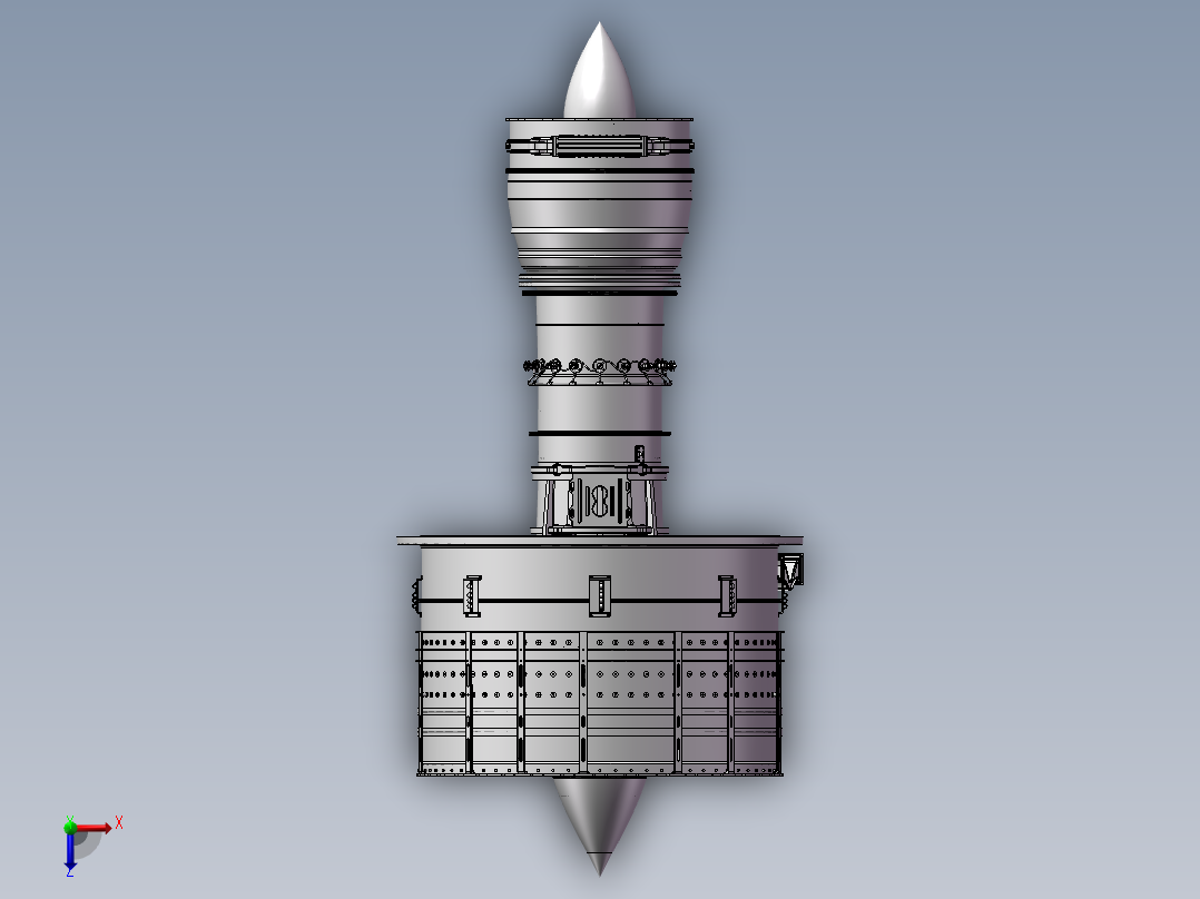 喷气引擎俯视图
