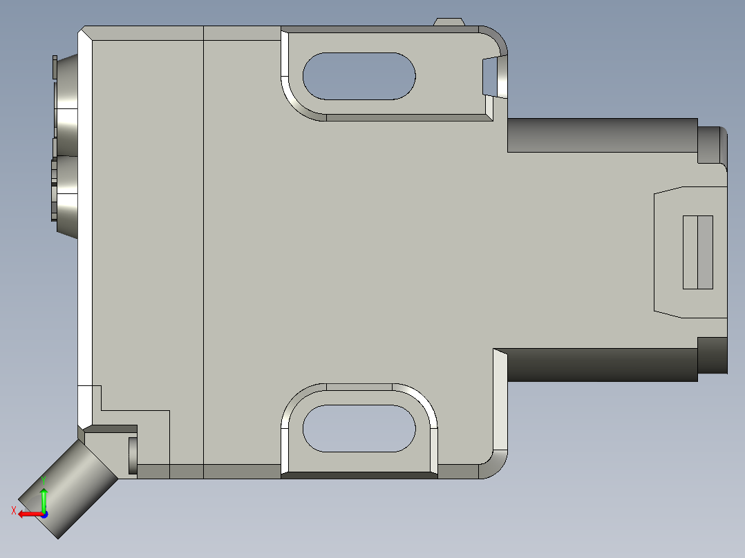 基恩士PZ-G41B_42B_kc图纸模型后视图