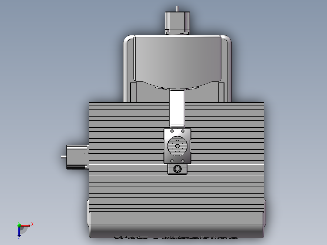 YZ三轴钻孔机俯视图