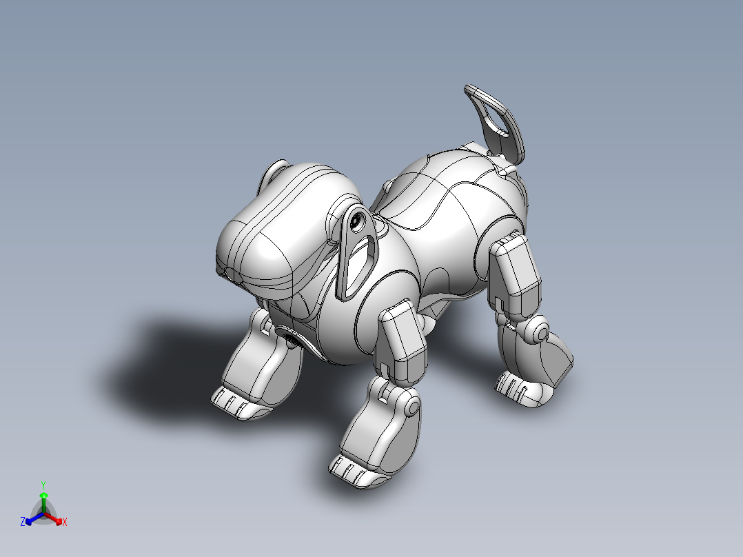 机器狗正等轴测图