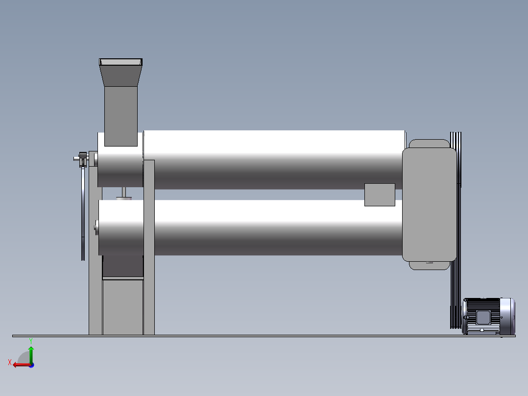 土豆去皮切片机后视图