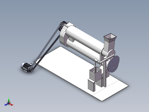 土豆去皮切片机正等轴测缩略图