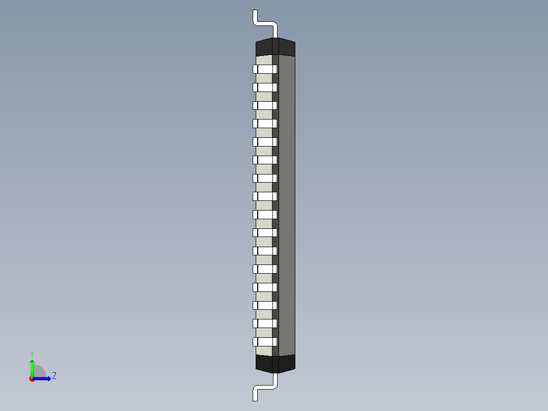 元器件3D封装LQFP64_FPT-64P-M0981左视图