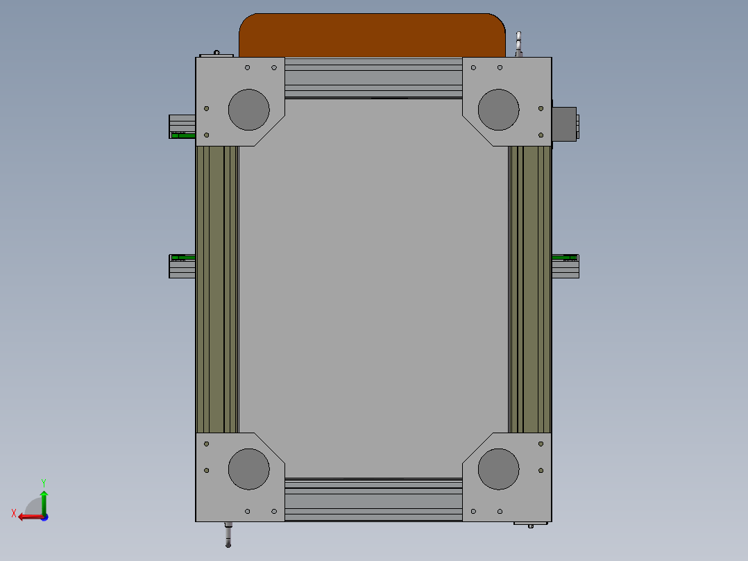 升降机装配体后视图