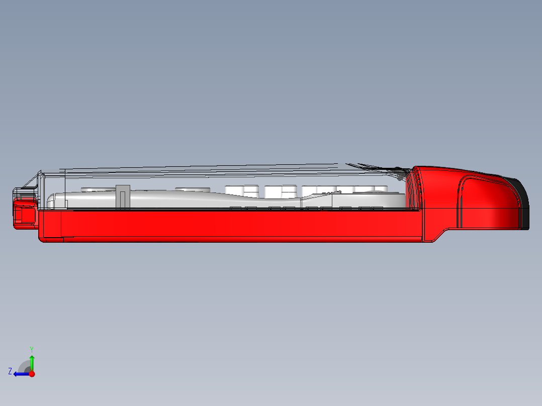 25PCS塑料工具盒套装==49809右视图