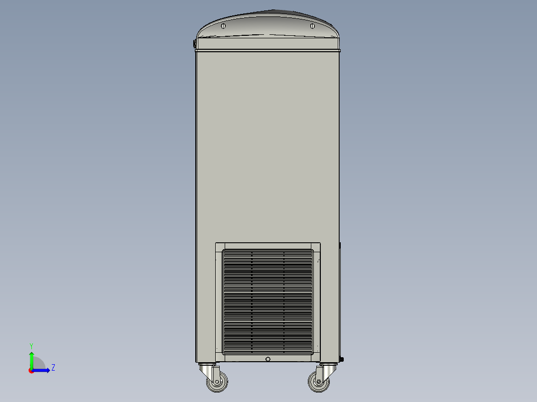 家用空气净化机左视图