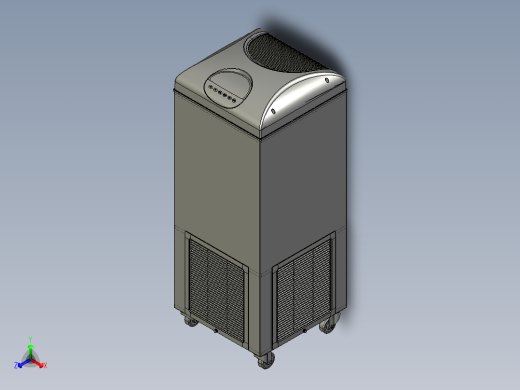 家用空气净化机正等轴测缩略图