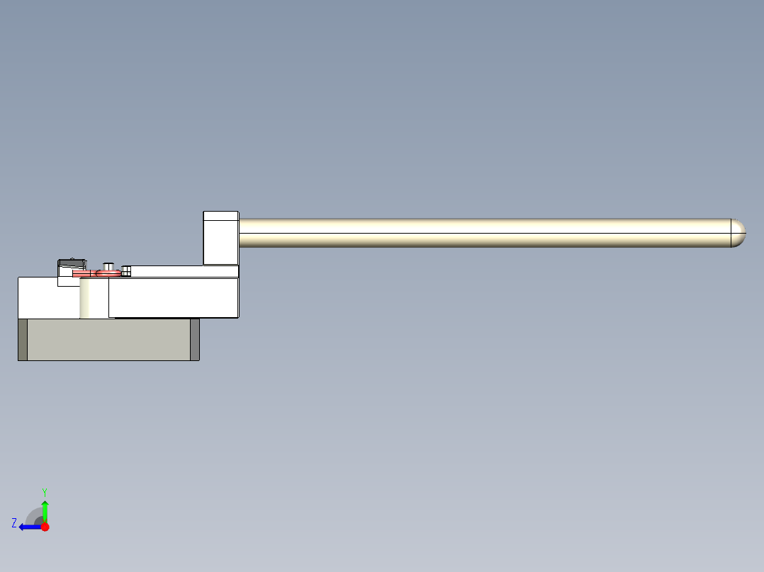 一种简单的钢丝弯曲工具右视图