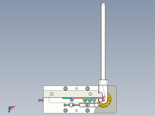 一种简单的钢丝弯曲工具俯视缩略图