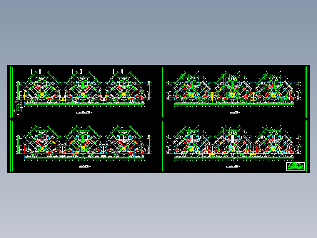 高层住宅标准层平面图