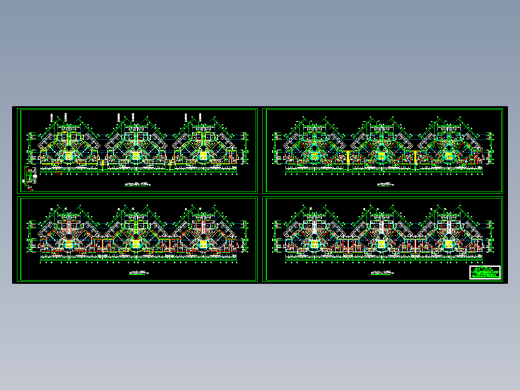 高层住宅标准层平面图