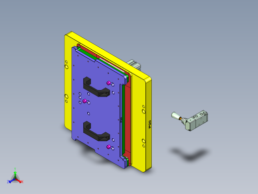N500-T0P笔记本CNC工装夹具三维模型-CNC6正等轴测缩略图