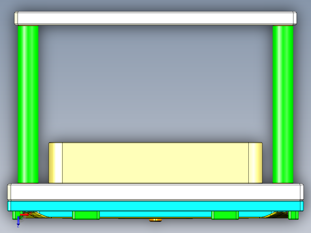 aap10_lcd_cover_al-笔记本CNC工装夹具三维模型CNC1俯视图