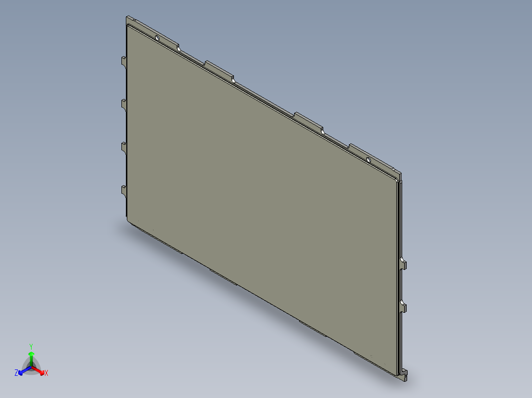 压铸笔记本外壳铣外观面刀路模型