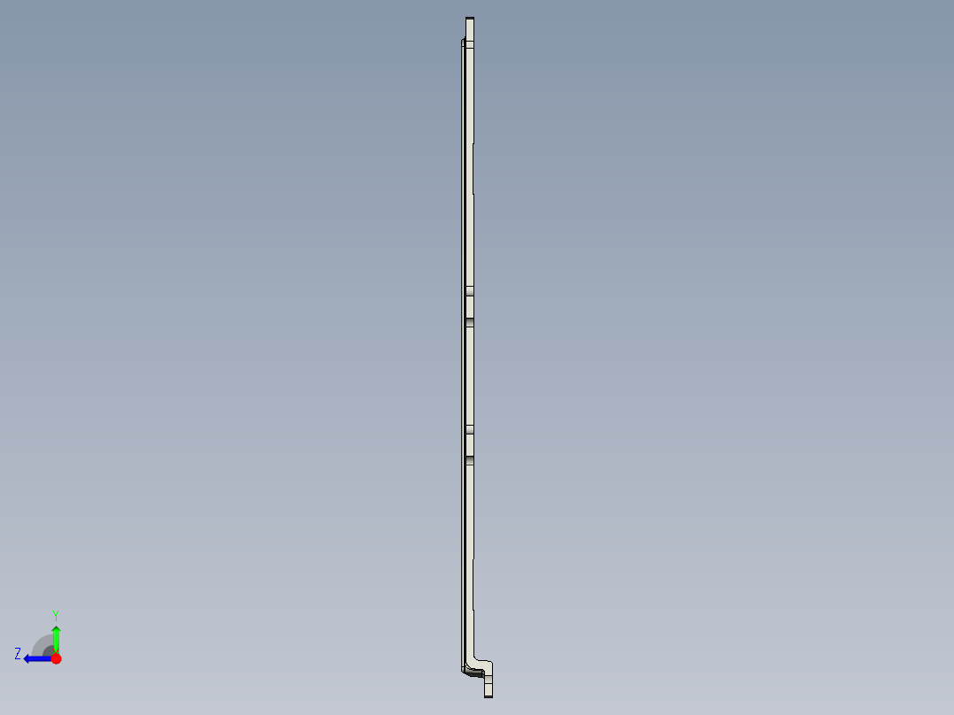 压铸笔记本外壳铣外观面刀路模型右视图