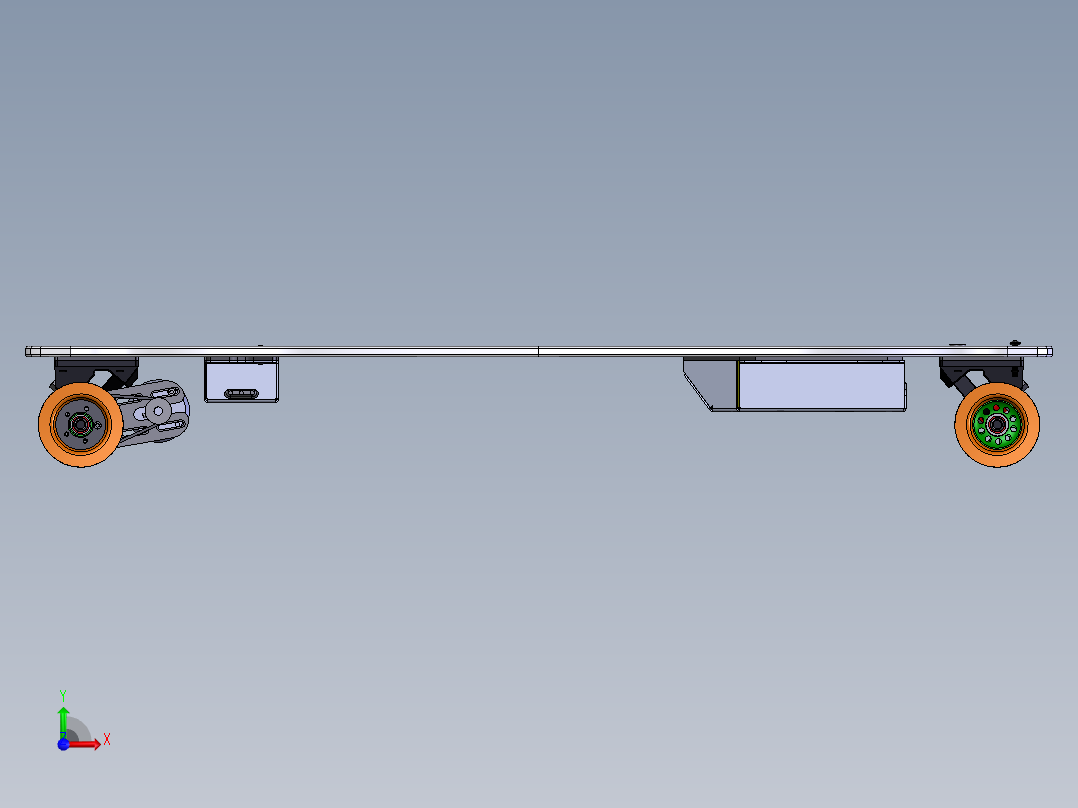 电动滑板前视图