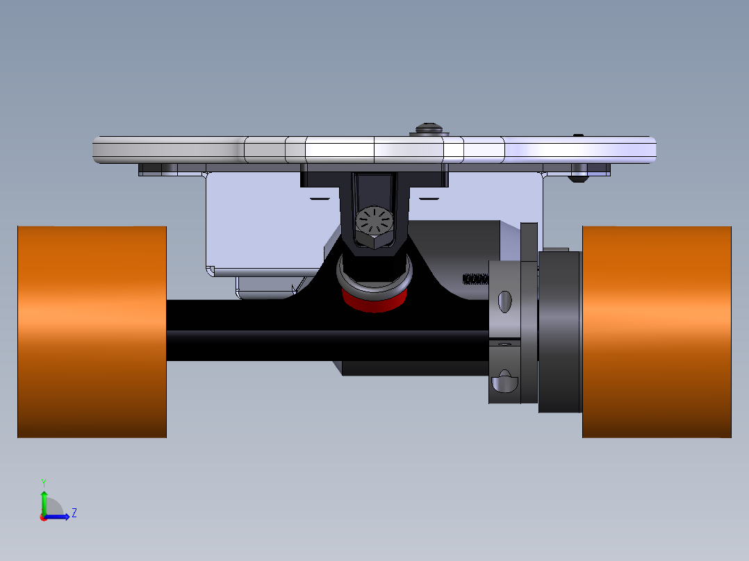 电动滑板左视图