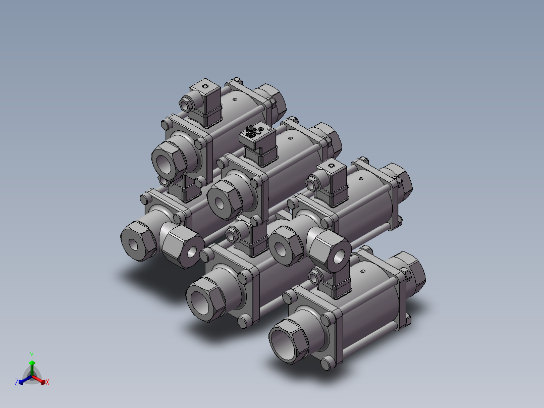 6款HYDAC进口CX-15同轴阀正等轴测图