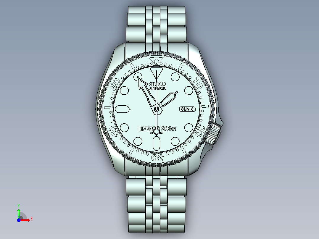 手表 skx009J M7011T前视图