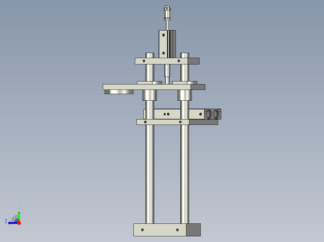 下料吹气装配体右视图