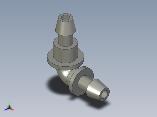 酱料瓶90度接头48-G1正等轴测缩略图