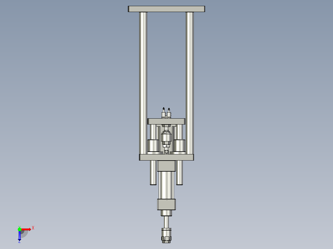 U000M5锁螺丝组件俯视图