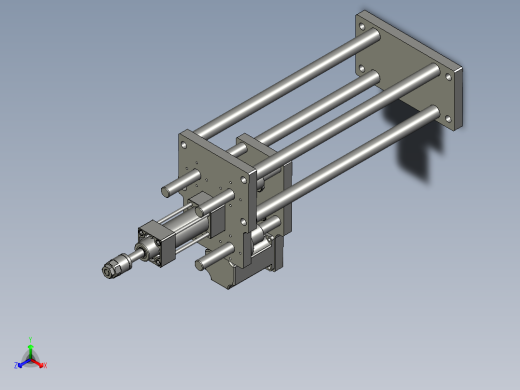 U000M5锁螺丝组件正等轴测缩略图