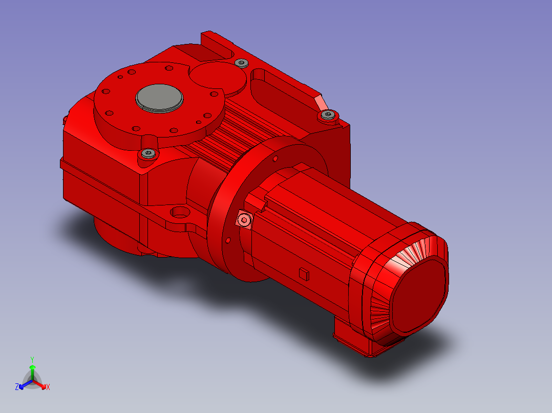 减速器 - KA97 DRN132SP4主视图
