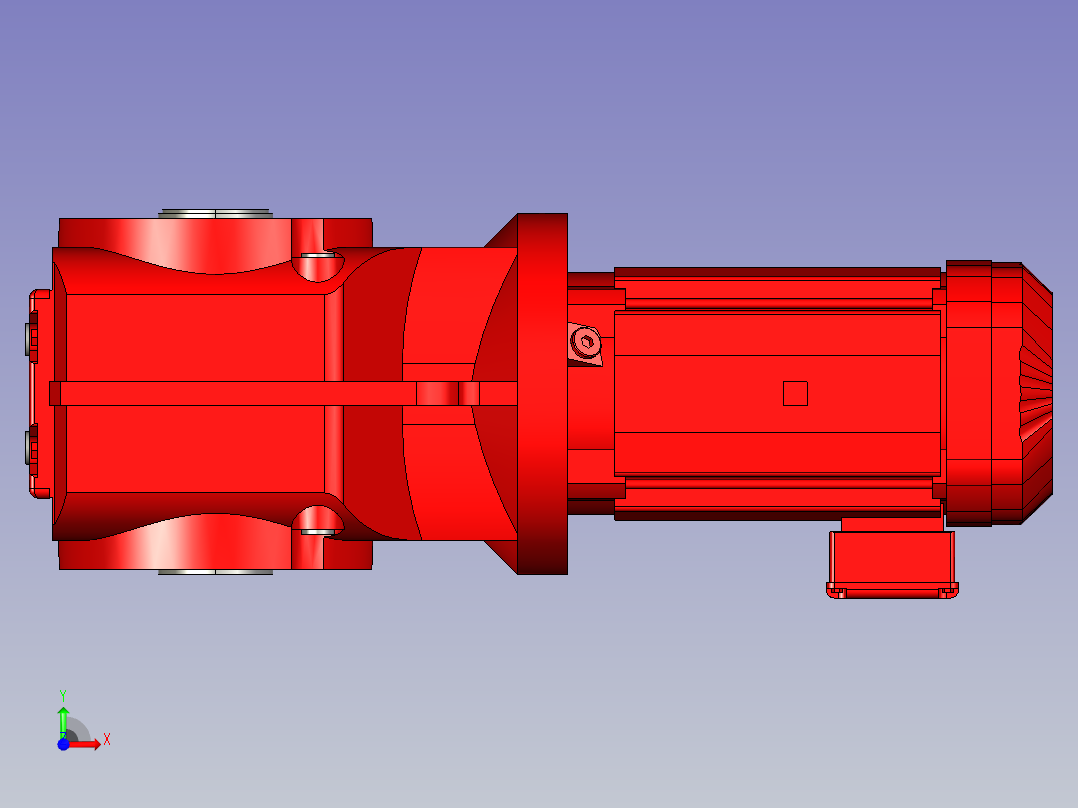 减速器 - KA97 DRN132SP4前视图