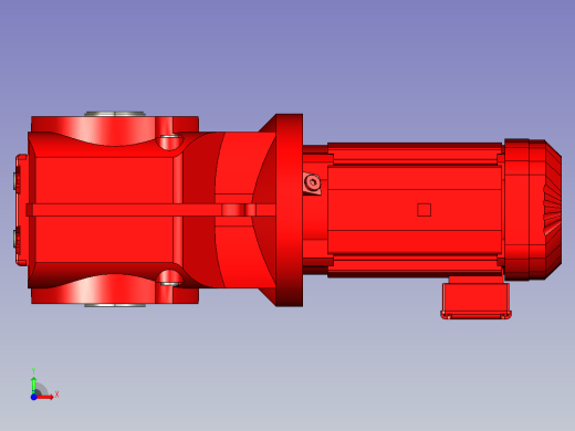 减速器 - KA97 DRN132SP4前视缩略图