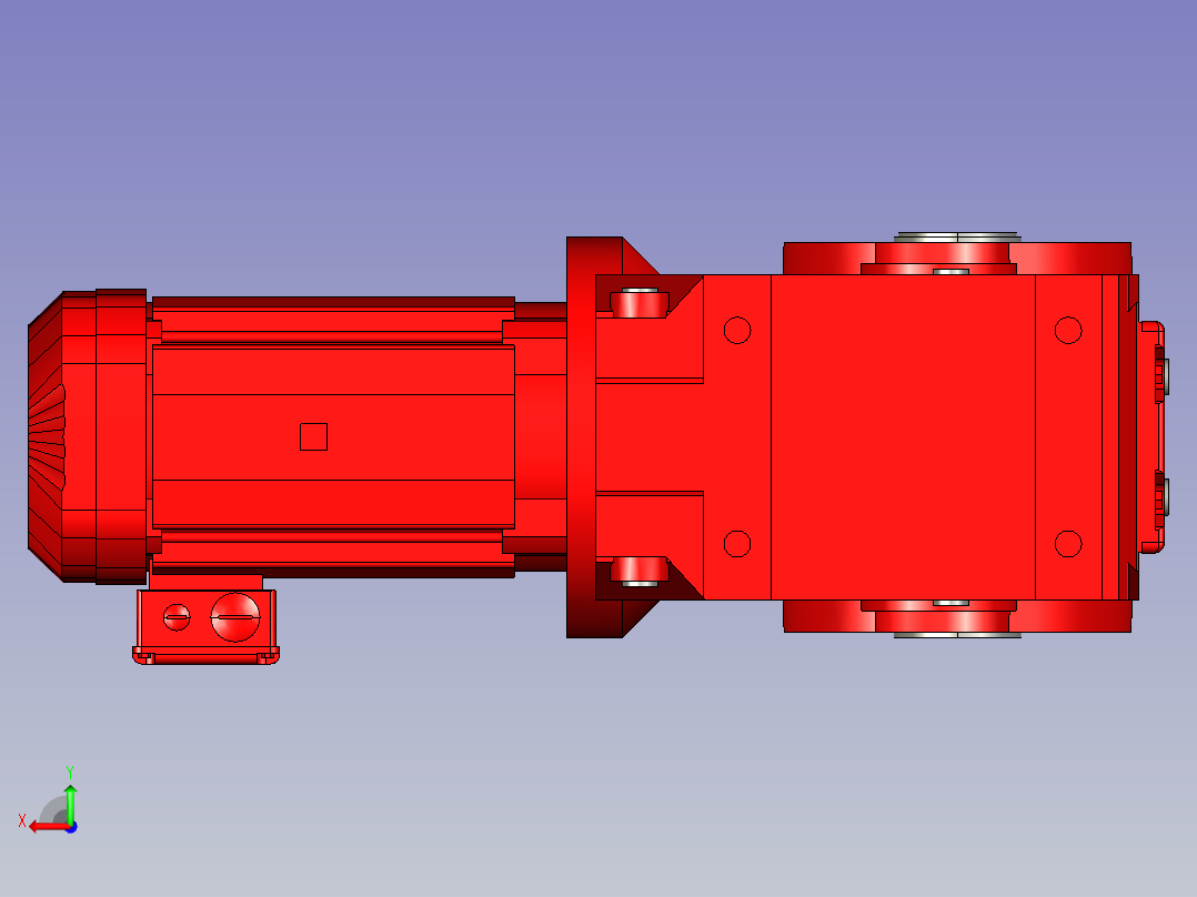 减速器 - KA97 DRN132SP4后视图