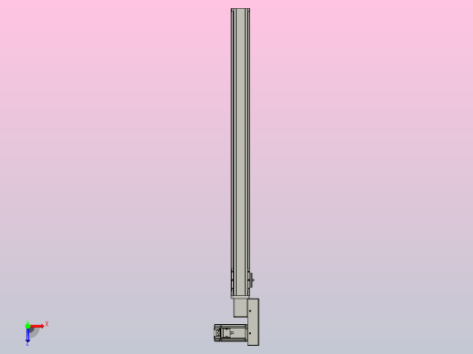 皮带直线轴半封闭可选导轨TPA-HNB-65S-90-L850-MR-Y-P10-N3俯视缩略图