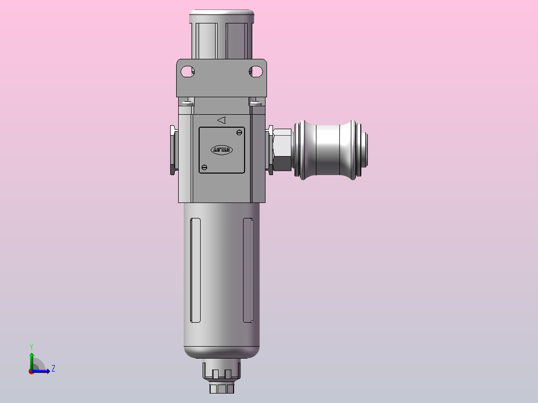 在线测厚装置左视图