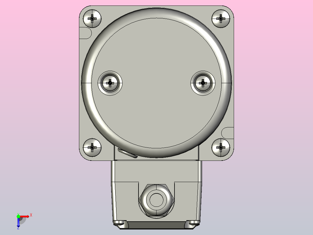 交流减速机4RK25GN-CMT(4GN3K-18K)俯视图